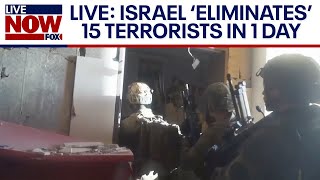 LIVE Israel eliminates 15 Hamas terrorists gunmen kill Gazans lined up for aid  LiveNOW from FOX [upl. by Ailekat]