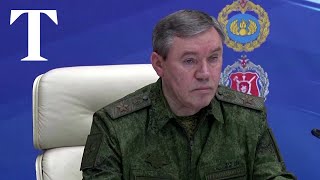 Russias General Gerasimov appears for first time since Wagner mutiny in official video [upl. by Eirac546]