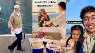 Siti Nurhaliza Sambut Birthday Kak Rozi Atas Bot Busan Korea [upl. by Naor182]