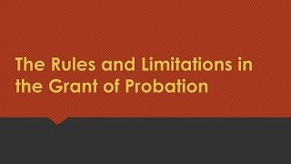 NONINSTITUTIONAL CORRECTION PD 968 PROBATION LAW [upl. by Nalyr]