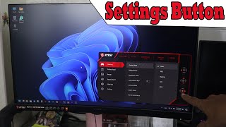 Where is MSI Gaming Monitor Settings Button Location  MSI Monitor Menu Button [upl. by Desi75]