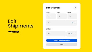 Edit Shipments on Whatnot [upl. by Alil]