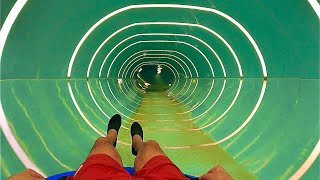 Oval Tube Water Slide at Termy Maltańskie [upl. by Marilee]