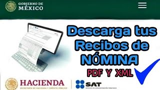 Cómo descargar mis RECIBOS DE NÓMINA Febrero 2024 para mi Devolucion de impuestos [upl. by Celinka]