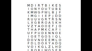 how to make a word search [upl. by Alyahsat]