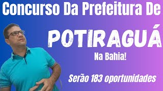 Concurso da prefeitura municipal de PotiraguáBzA [upl. by Denton451]