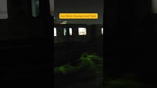 Metro Train versus Indian train video metro indianrailways shortsfeed [upl. by Columba]