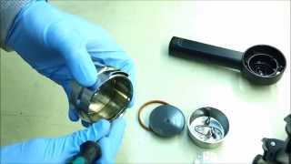 Cubika Plus Pressurized Portafilter Disassembly [upl. by Llemert]