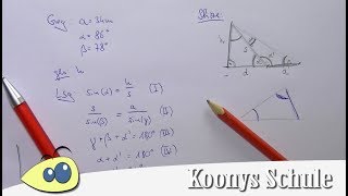 Höhe Fernsehturm mit Sinussatz bestimmen Trigonometrie [upl. by Afatsum851]