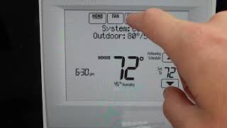 Hard Reset Honeywell VisionPro 8000 Thermostat [upl. by Care]