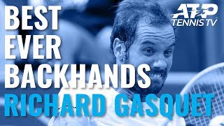 Richard Gasquet BestEver ATP Backhands [upl. by Otrebmal494]