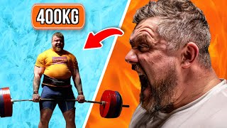 RAW strongman  9  deadlift day [upl. by Hanahs69]