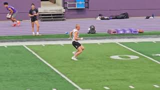 Owen Egge  University of St Thomas Football Camp 7152023 [upl. by Waldos]