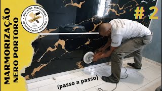 MARMORIZAÇÃO NERO PORTORO PASSO A PASSO PARTE 2 [upl. by Anot]