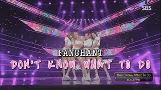 OFFICIAL FANCHANT GUIDE Dont Know What To Do  BLACKPINK 블랙핑크 [upl. by Annawot]