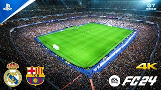 EA FC 24  Real Madrid vs FC Barcelona  gameplay ps5 4K español latino [upl. by Cassady]