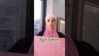 Most Easy Hijab Style Without Pin DrSidra9oor  chiffon georgette hijab tutorial hijab shorts [upl. by Ardnosal848]