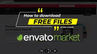 How to download Free Files from Envato Market Tutorial [upl. by Rellia]