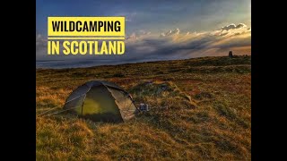 SOLO WILDCAMPING ON CRIFFEL IN SCOTLAND [upl. by Naejeillib]