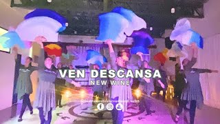 Ven Descansa  New Wine  danza cristiana con abanicos instrumentoslevantateydanza [upl. by Akemrehs990]