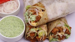 Chicken Tikka Paratha Roll By Recipes of the World [upl. by Rosita958]