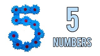 diy number 5 cardboard  number design ideas  number design [upl. by Hulbig]