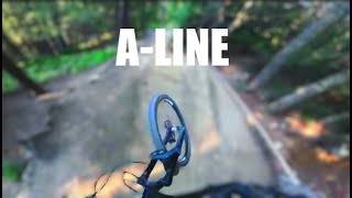 WHISTLER FULL LAP DOWN ALINE  Whistler Bike Park 2024 [upl. by Naic]