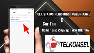 CARA CEK STATUS REGISTRASI KARTU TELKOMSEL TERBARU Nomor Mana Saja yg Pakai NIK mu [upl. by Etakyram]