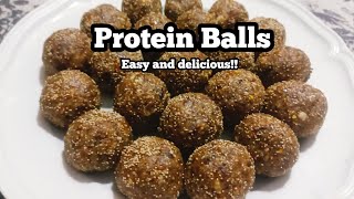 Protein Balls RecipeEasy and Delicious sugar free😋😋 [upl. by Cynth621]