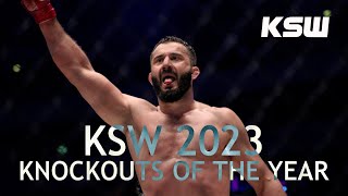 Nokauty 2023 roku w KSW  2023 KSW Knockouts of the Year [upl. by Tannen48]