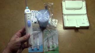 NEW 2016 JetPik JP200 Elite Triple Action Power Floss Toothbrush SystemUnboxingReview [upl. by Alinna117]