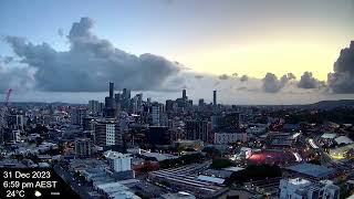 Brisbane Weather 31 Dec 2023 Time Lapse [upl. by Runstadler484]