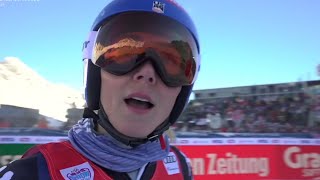 Ski Alpin Womens Giant Slalom SöldenAUT 2023 1run Highlights  Interview Mikaela Shiffrin5 [upl. by Gussie]