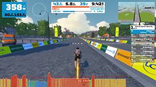 Zwift EVO CC Sprint Race Series Race B 272024 Lutece Express [upl. by Eeznyl]