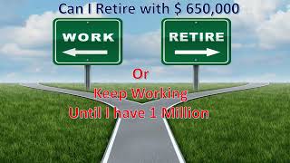 Can I Retire with 650000 in My IRA and Live on 60000 Per Year [upl. by Pooley]