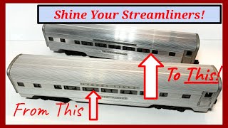 How To Shine Lionel Streamliners  Disassembly And Cleaning of Lionels 2500 Series Passenger Cars [upl. by Anitrebla]