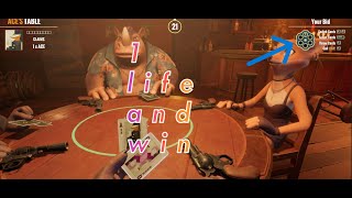 One Life And Win Macth Very Interesting Gameplay  Liars Bar Game liarsbar gaming tipsandtrick [upl. by Enelec]