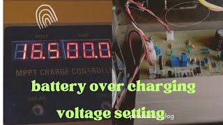 Mppt Overcharging voltage setting [upl. by Adnolahs]