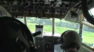 C130 Hercules takeoff and low level flight from flight deck [upl. by Malory]