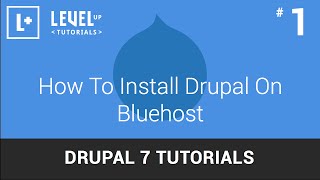 Drupal 7 Tutorials 1  How To Install Drupal On Bluehost [upl. by Kelda]