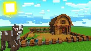 Minecraft COMO FAZER UM CURRAL PARA VACAS NO MINECRAFT  CONSTRUÇÕES4 [upl. by Ardnuahc512]