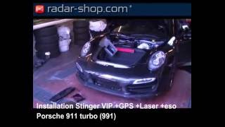 Radarwarner Stinger VIP Einbau Installation Porsche 911 turbo [upl. by Ruford]