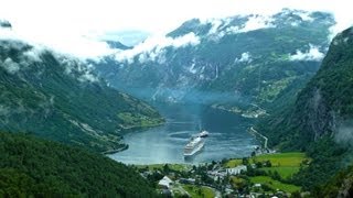 Geirangerfjord Geiranger und Hellesylt  Kreuzfahrt zum Nordkap 3  Nordland Kreuzfahrt [upl. by Rivers]