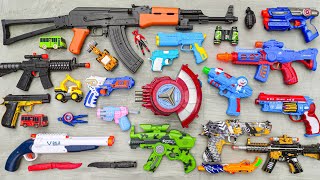 Tembak Plastik Nerfgun Seperti  Watergun Soft Bullet Sniper Ak47 M16 Machine Gun Nerf 239 [upl. by Nwadal]