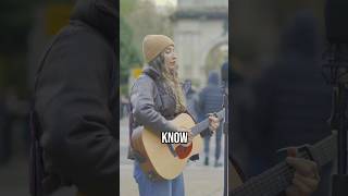 We were BLOWN away when we heard these sisters sing 😮 TheBrownEyedSisters busker streetperformer [upl. by Maya594]