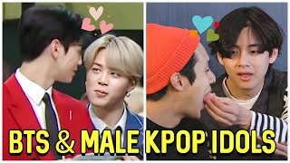 Friendship Between BTS And Male Kpop Idols [upl. by Trillbee]