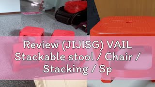 Review JIJISG VAIL Stackable stool  Chair  Stacking  Space Saving  Event  Make Shift  Light [upl. by Aikrahs903]