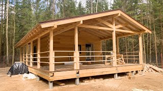 We have built a house out of warm timbers New construction technology [upl. by Cyb]