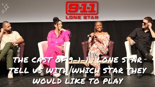 The cast of 911  Lone Star tell us with which star they would like to play on the show [upl. by Moretta]