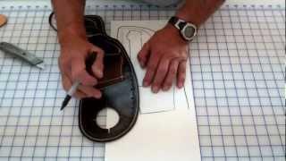 Making a Pommel Holster Part 1 of 2 Holster pattern design [upl. by Ardnued391]